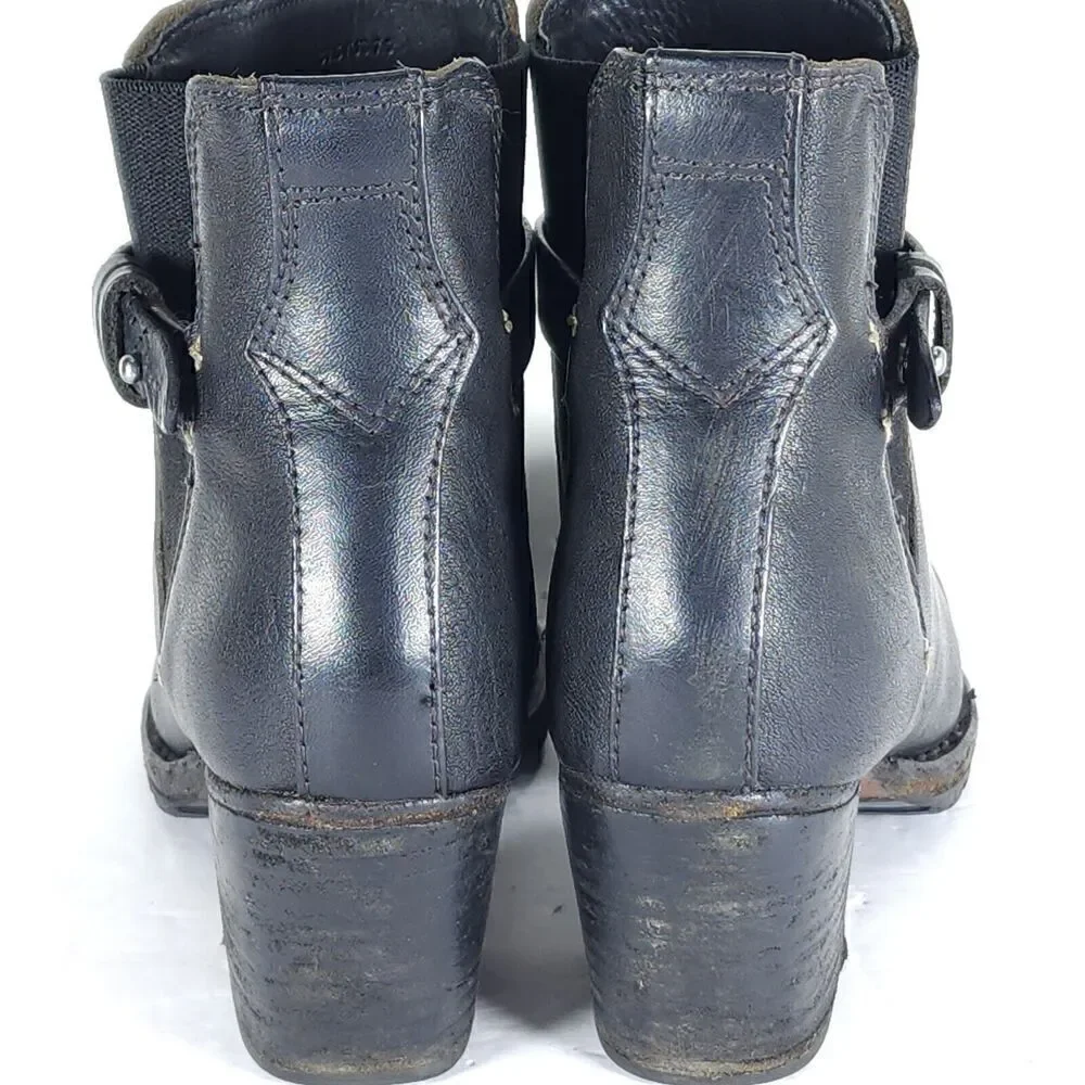 RAG & BONE Women's Durham US7,5 EU37,5 Black Leather Stretch Ankle Booties - Picture 11 of 16